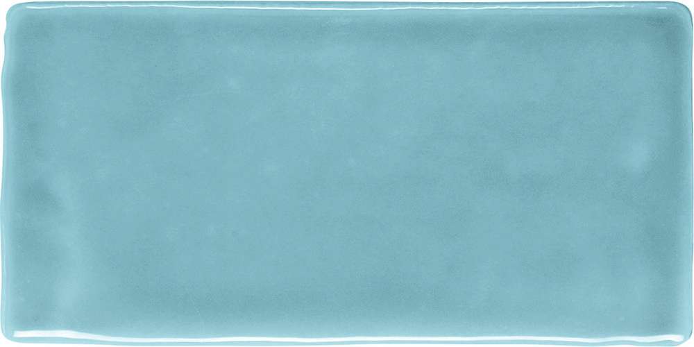 Керамическая плитка Dune Atelier French Blue Glossy 226779, цвет голубой, поверхность глянцевая, кабанчик, 75x150
