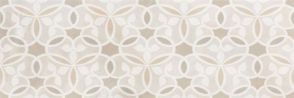 Декоративные элементы Serra Camelia Pearl White Decor, цвет белый, поверхность глянцевая, прямоугольник, 300x900