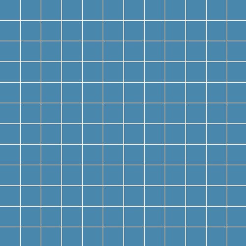 Мозаика Ce.Si Matt Galassia Su Rete 2,5x2,5, цвет синий, поверхность матовая, квадрат, 300x300