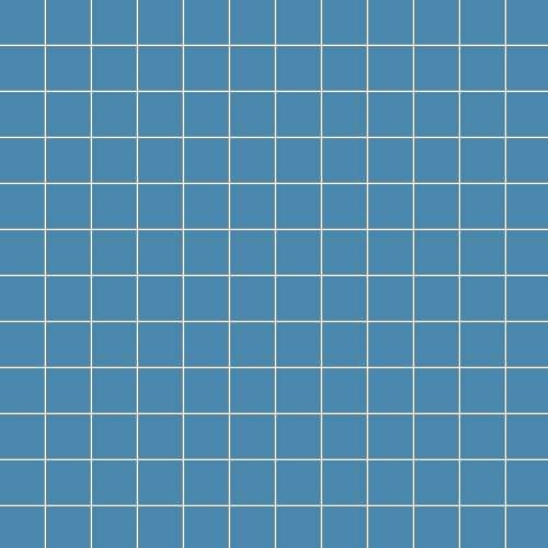 Мозаика Ce.Si Matt Galassia Su Rete 2,5x2,5, цвет синий, поверхность матовая, квадрат, 300x300