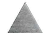 Декоративные элементы Petracers Triangolo L'Arte Platino, цвет серый, поверхность глянцевая, квадрат, 170x170