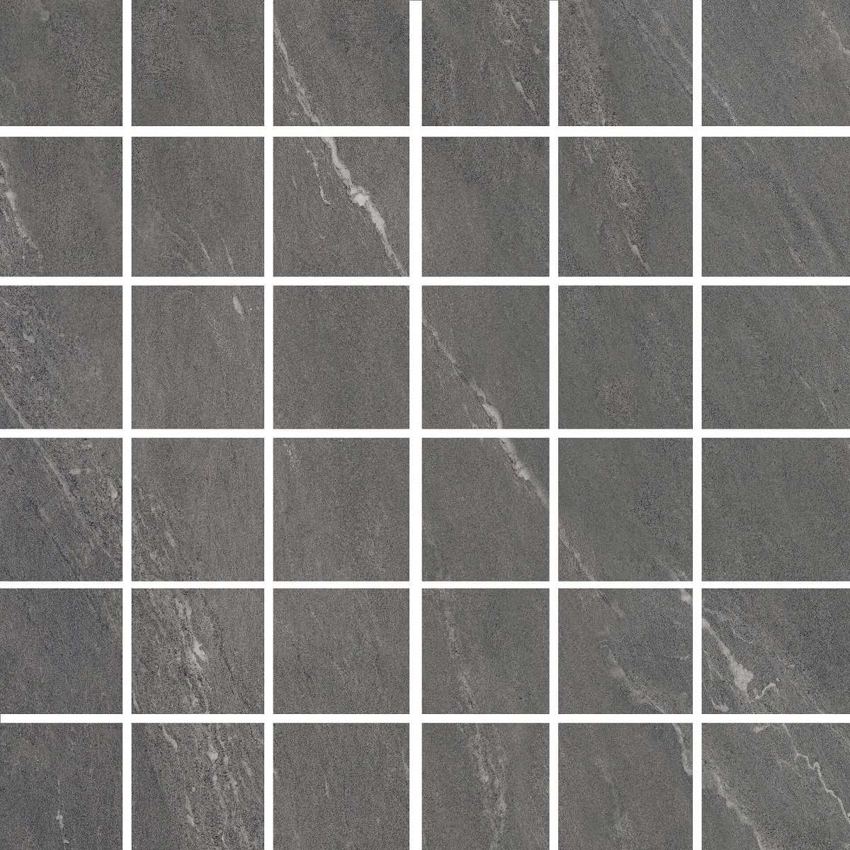 Мозаика Sant Agostino Waystone Mos Dark CSAMWYDA30, цвет серый тёмный, поверхность матовая, квадрат, 300x300
