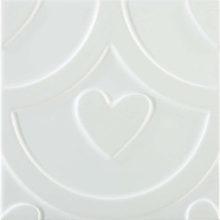 Керамическая плитка Pamesa Agatha Coeur Blanco, цвет белый, поверхность глянцевая, квадрат, 250x250