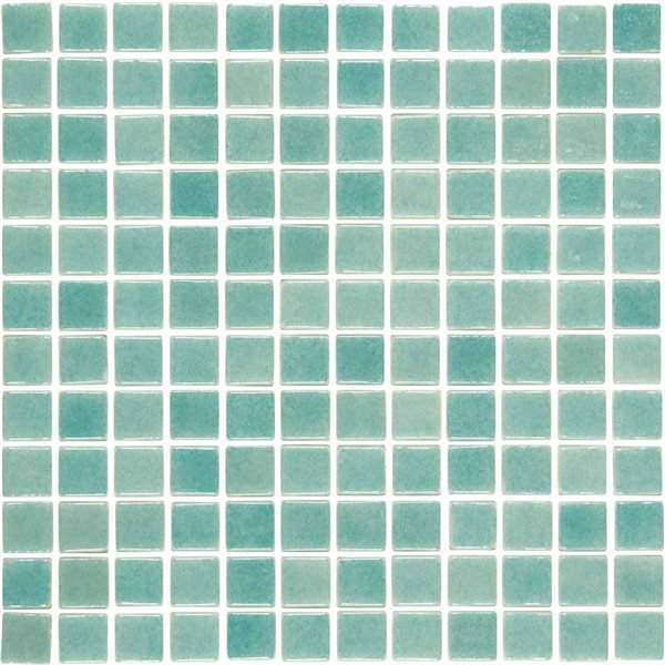 Мозаика Mosavit Brumas Verde Acqua BR-3001, цвет бирюзовый, поверхность глянцевая, квадрат, 316x316