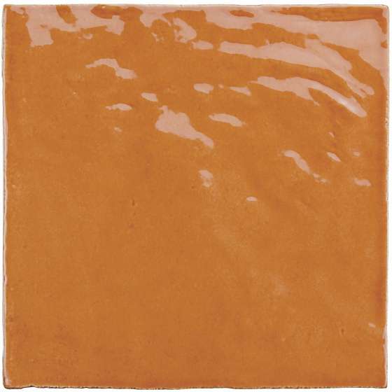 Керамическая плитка Equipe La Riviera Ginger 25857, цвет оранжевый, поверхность глянцевая, квадрат, 132x132