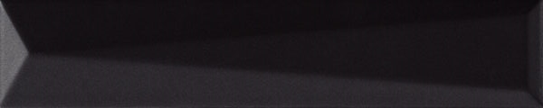 Керамическая плитка Ava UP Lingotto Black Glossy 192092, цвет чёрный, поверхность глянцевая 3d (объёмная), под кирпич, 50x250