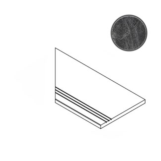 Спецэлементы Italon Materia Titanio Bordo Grip SX 620090000421, цвет чёрный, поверхность матовая, прямоугольник, 300x600