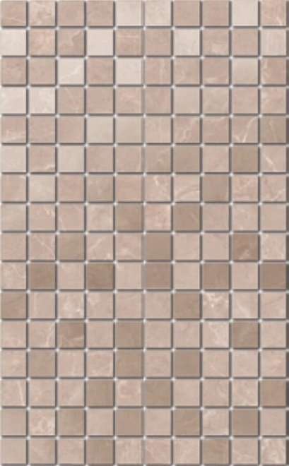 Мозаика Kerama Marazzi Декор Гран Пале беж мозаичный MM6360, цвет бежевый, поверхность глянцевая, прямоугольник, 250x400