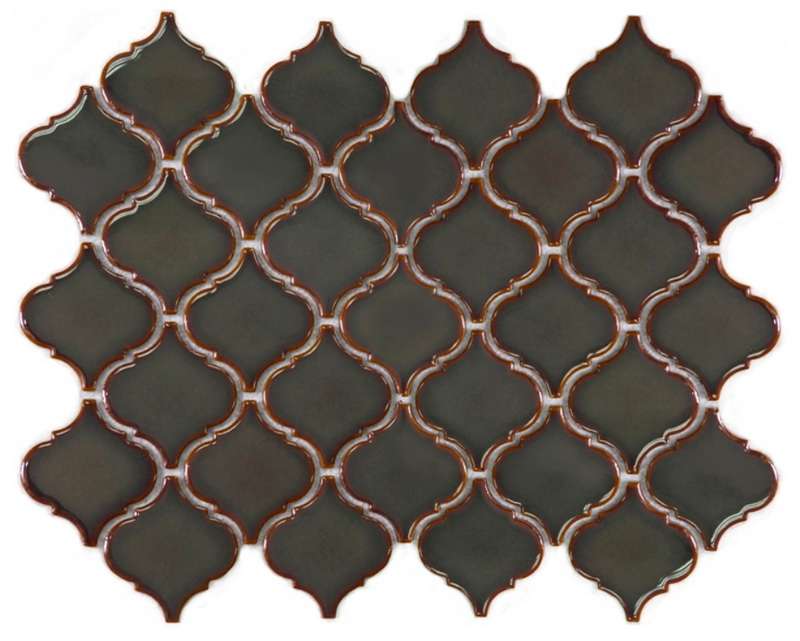 Мозаика NS Mosaic Rustic R-305, цвет коричневый, поверхность глянцевая, прямоугольник, 245x293
