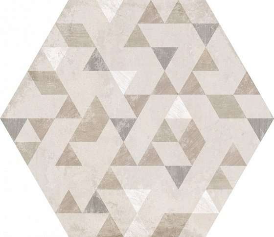 Керамогранит Equipe Urban Hexagon Forest Natural 23618, цвет белый бежевый, поверхность матовая, шестиугольник, 254x292