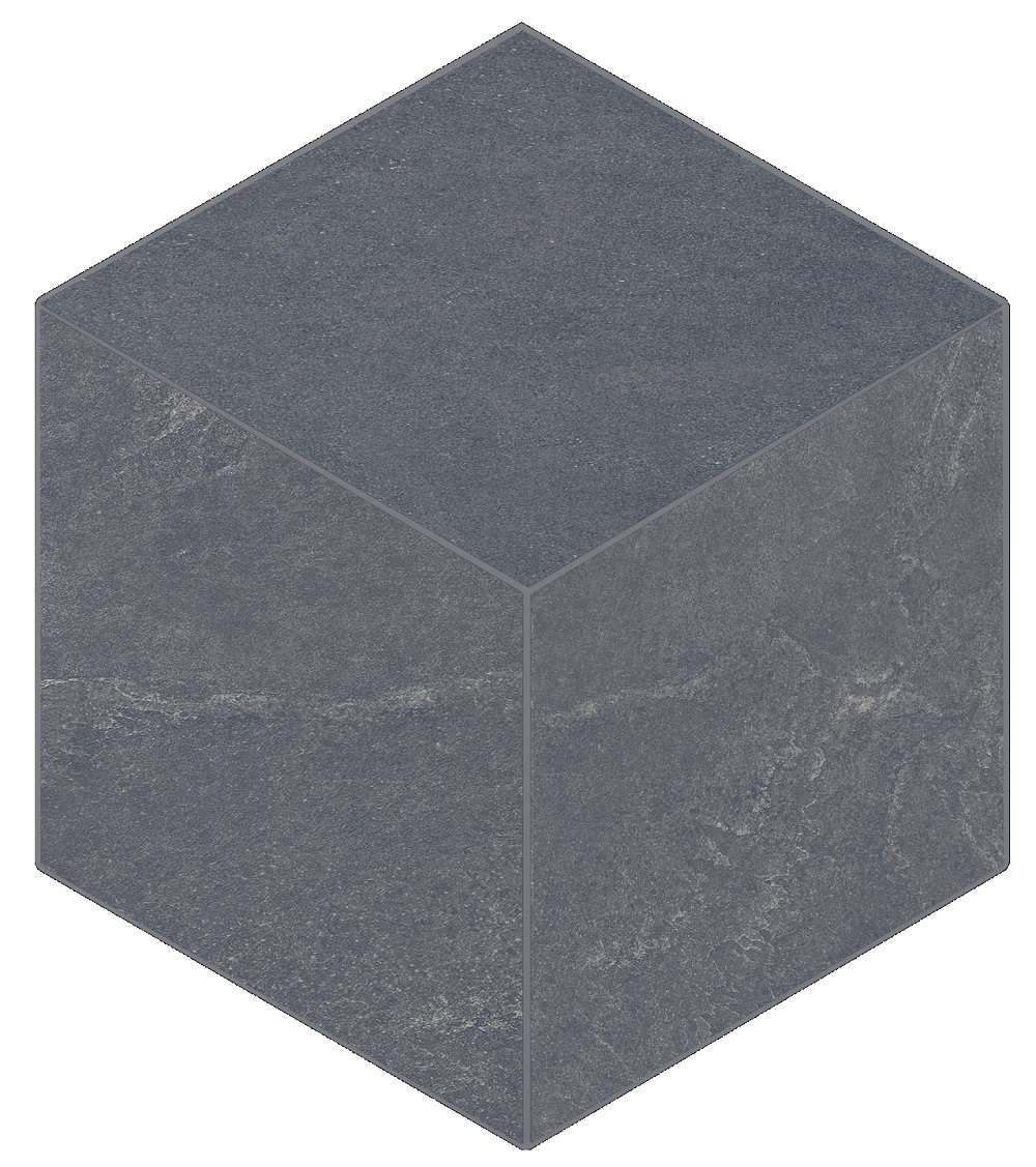 Мозаика Estima Luna Black LN04/TE04 Cube Неполированный 29x25 39619, цвет чёрный, поверхность матовая, шестиугольник, 250x290