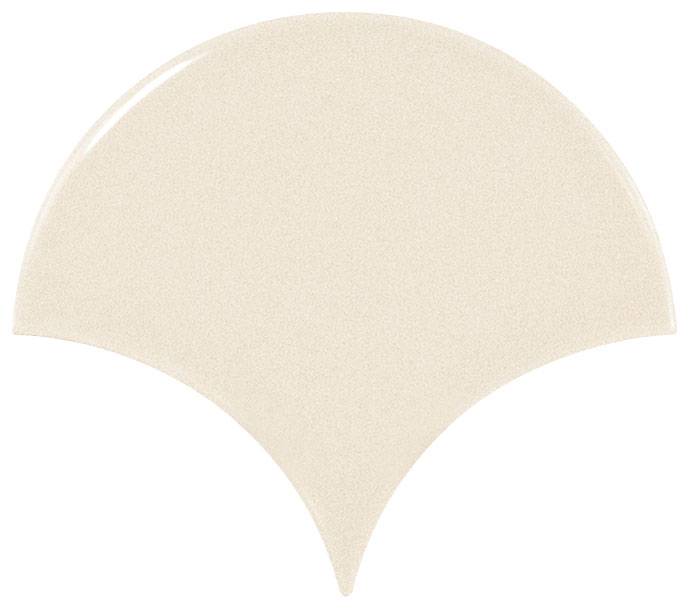 Керамическая плитка Equipe Scale Fan Cream 21969, цвет слоновая кость, поверхность глянцевая, чешуя, 106x120