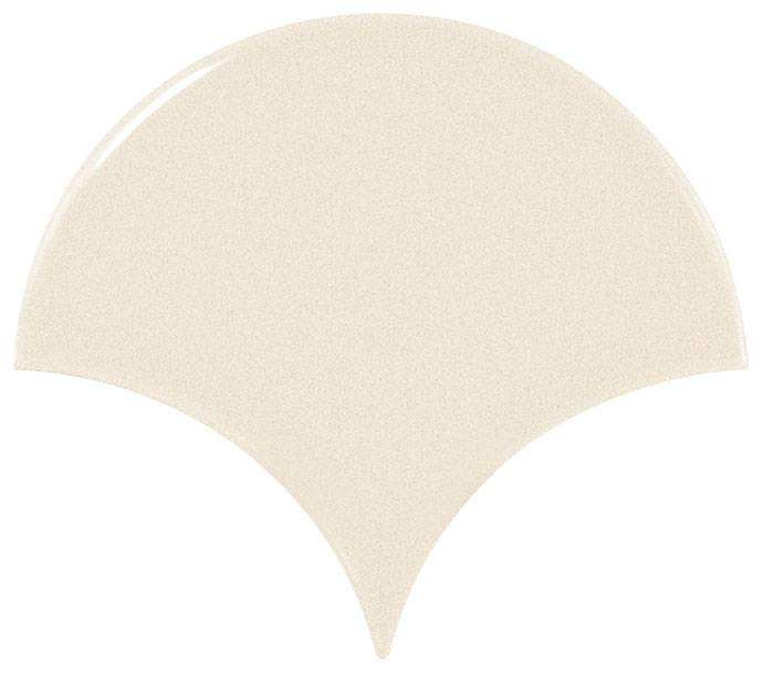 Керамическая плитка Equipe Scale Fan Cream 21969, цвет слоновая кость, поверхность глянцевая, чешуя, 106x120