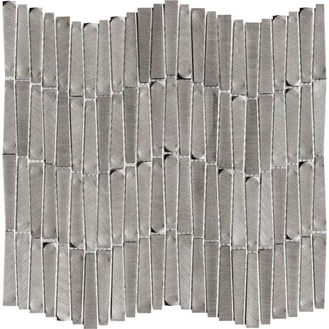 Мозаика L'Antic Colonial Gravity Aluminium Wave Metal L241716541, цвет серый, поверхность глянцевая, прямоугольник, 289x302