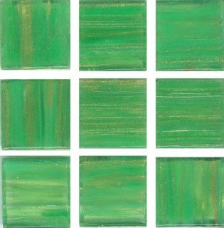 Мозаика Irida Space И20.124(6), цвет зелёный, поверхность глянцевая, квадрат, 327x327