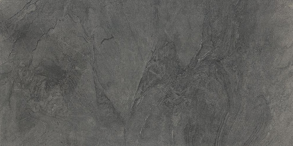 Керамогранит Kutahya Atlantis Anthracite Lap, цвет серый, поверхность лаппатированная, прямоугольник, 600x1200
