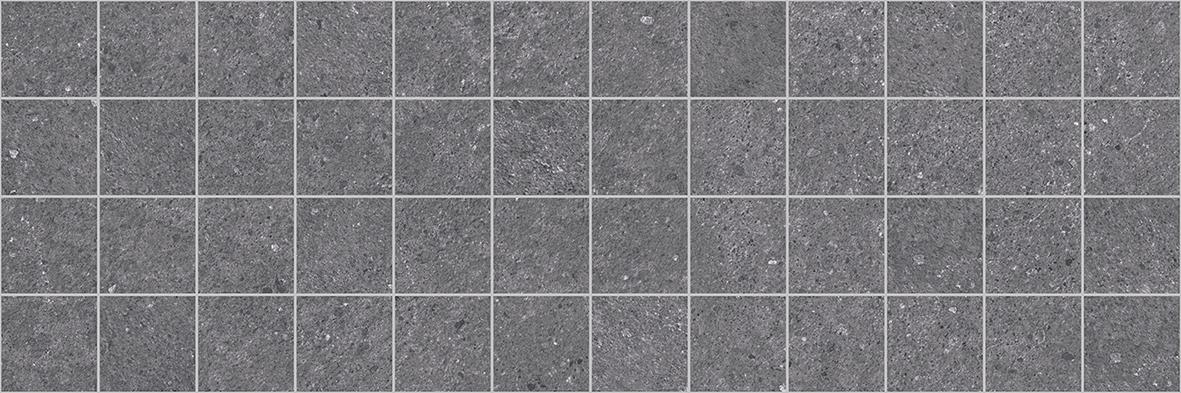 Мозаика Laparet Mason Декор мозаичный чёрный MM60109, цвет серый, поверхность матовая, прямоугольник, 200x600