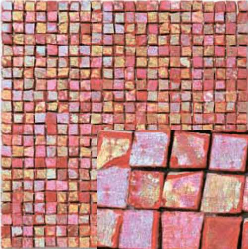 Мозаика Ker-av Mosaico Vero Perla di Fuoco (1X1) KER-MV207, цвет красный, поверхность глянцевая, квадрат, 300x300