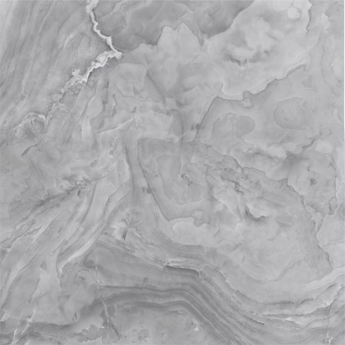 Керамогранит Unitile (Шахтинская плитка) Милана Серая 010400000693, цвет серый, поверхность глянцевая, квадрат, 400x400