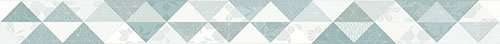 Бордюры Керлайф Primavera Bianco, цвет голубой, поверхность глянцевая, прямоугольник, 62x709