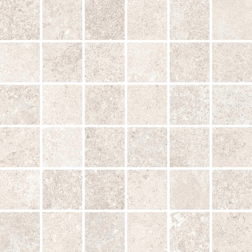 Мозаика Cerdomus Castle Mosaico 4,7x4,7 White 64321, цвет белый, поверхность матовая, квадрат, 300x300