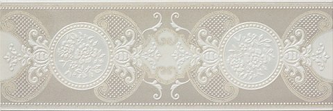 Бордюры Atlantic Tiles Sugar Cenefa Romulo Oro, цвет серый, поверхность матовая, прямоугольник, 200x600