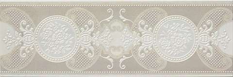 Бордюры Atlantic Tiles Sugar Cenefa Romulo Oro, цвет серый, поверхность матовая, прямоугольник, 200x600