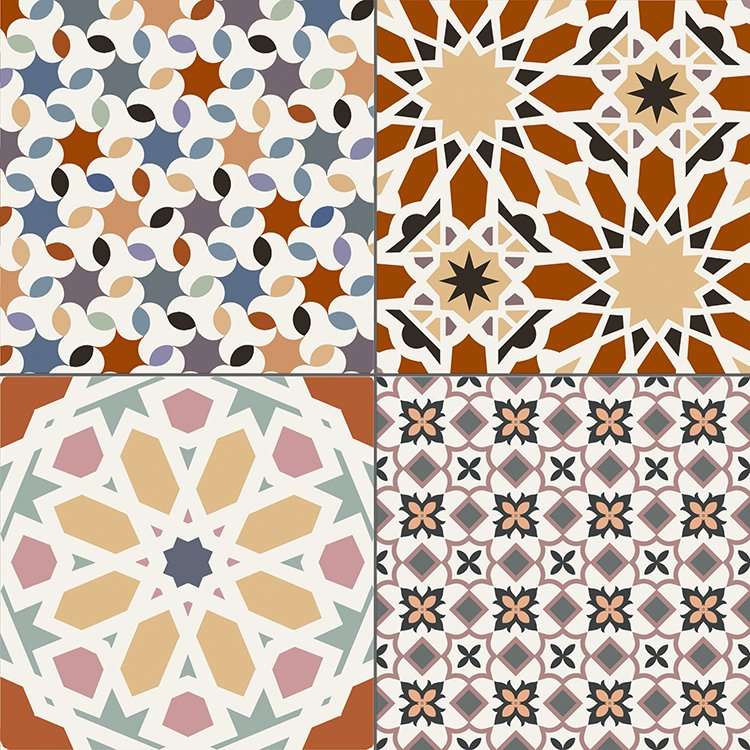 Керамогранит Realonda Marrakech Colour, цвет разноцветный, поверхность матовая, квадрат, 442x442