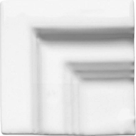 Вставки Adex ADNE5474 Angulo Marco Cornisa Clasica Blanco Z, цвет белый, поверхность глянцевая, квадрат, 50x50