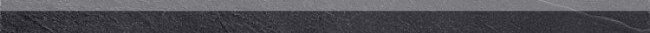 Бордюры Emilceramica (Acif) Battiscopa Nordika Dark Rett ECWF, цвет чёрный тёмный, поверхность матовая, прямоугольник, 46x900