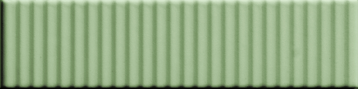 Керамическая плитка 41zero42 Biscuit Strip Salvia 4100686, цвет зелёный, поверхность матовая 3d (объёмная), прямоугольник, 50x200