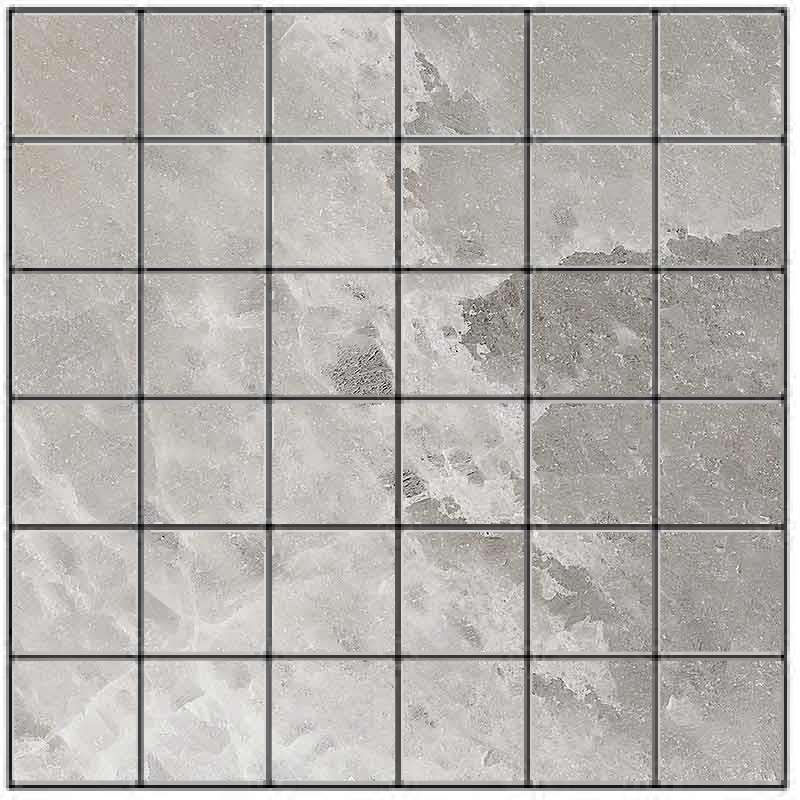 Мозаика Cerim Rock Salt Mosaico Celtic Grey Nat 766773, цвет серый, поверхность натуральная, квадрат, 300x300