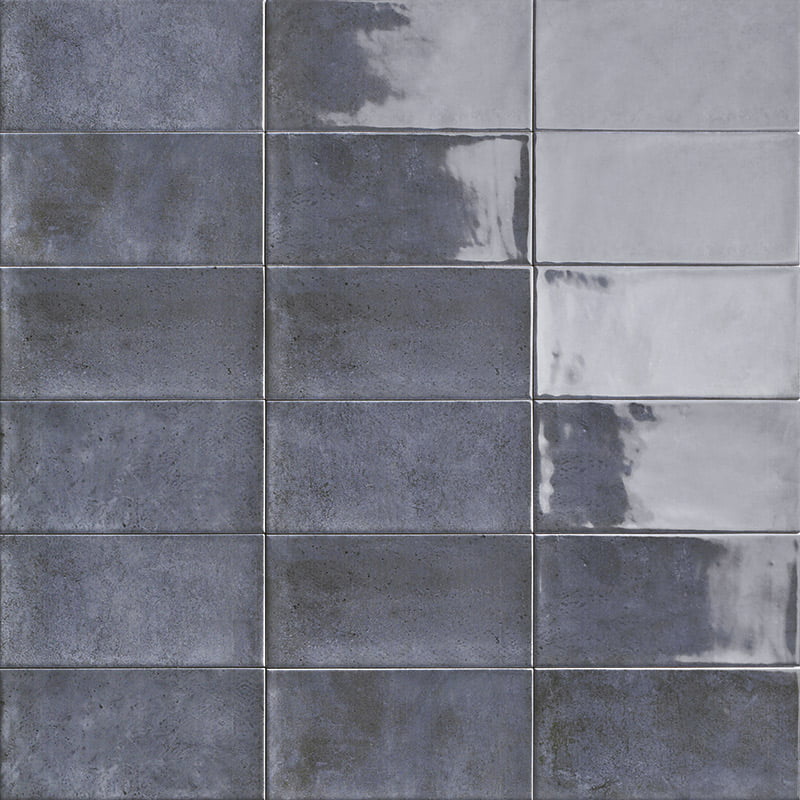 Керамическая плитка Mainzu Camden Azurro, цвет синий, поверхность глянцевая, прямоугольник, 100x200