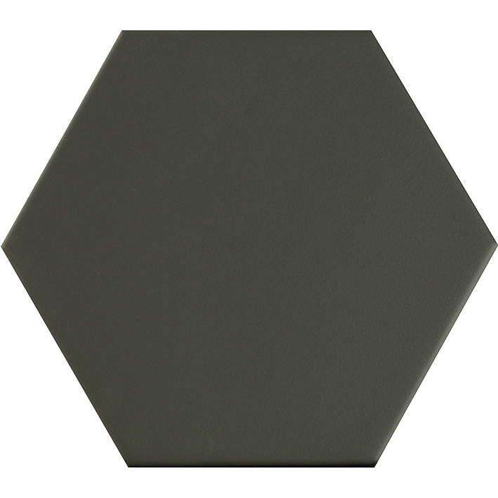 Керамическая плитка L'Antic Colonial Faces H1 Negro L138000281, цвет чёрный, поверхность матовая, шестиугольник, 130x150