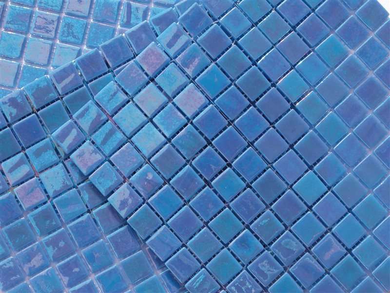 Мозаика Mosavit Acquaris Narciso, цвет голубой, поверхность глянцевая, квадрат, 316x316