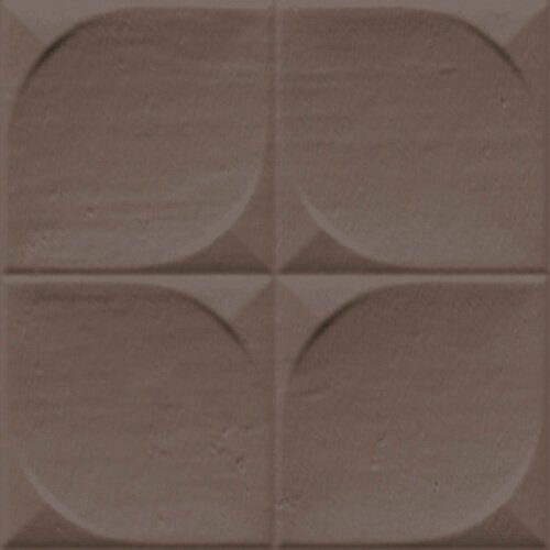 Керамическая плитка Vives Sindhi Vison, цвет коричневый, поверхность глянцевая, квадрат, 130x130
