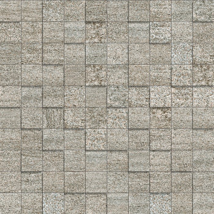 Мозаика Panaria Discover Mos Sbalzo Plan RTT PGZDI1M, цвет серый, поверхность структурированная, квадрат, 300x300