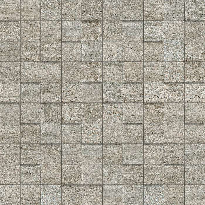 Мозаика Panaria Discover Mos Sbalzo Plan RTT PGZDI1M, цвет серый, поверхность структурированная, квадрат, 300x300