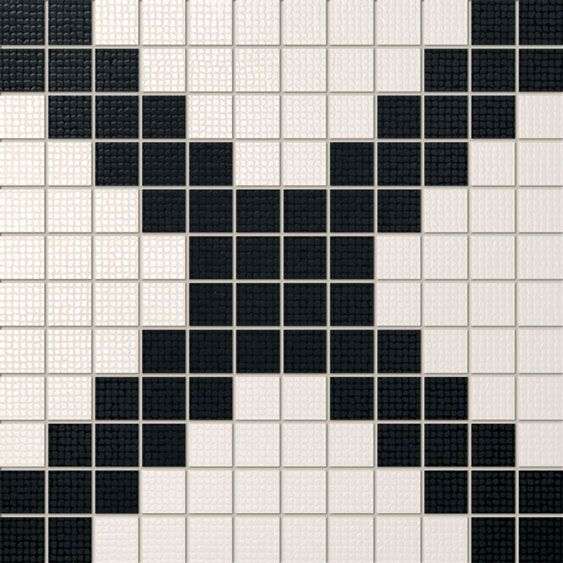 Мозаика Maciej Zien Monaco Ms-Rivage 6, цвет чёрно-белый, поверхность глянцевая, квадрат, 298x298