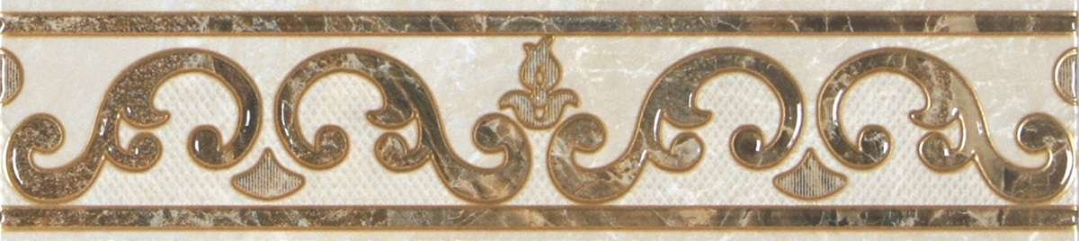 Бордюры Argenta Orinoco Erbe Cenefa, цвет коричневый, поверхность глянцевая, прямоугольник, 110x450