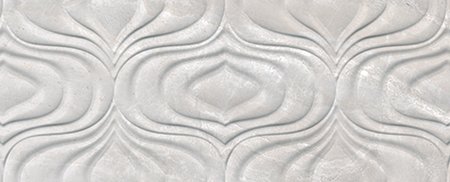 Декоративные элементы Azteca Rev. Fontana Twist Ice, цвет белый, поверхность рельефная, прямоугольник, 300x740
