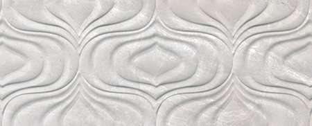 Декоративные элементы Azteca Rev. Fontana Twist Ice, цвет белый, поверхность рельефная, прямоугольник, 300x740