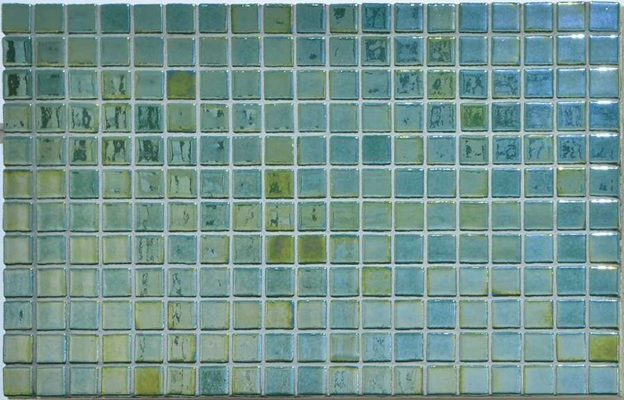 Мозаика Ezarri Metal Esmeralda, цвет зелёный, поверхность глянцевая, прямоугольник, 313x495