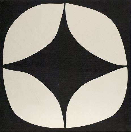 Керамогранит Ornamenta Tangle Ciclope TA1515CI, цвет чёрно-белый, поверхность матовая, квадрат, 150x150