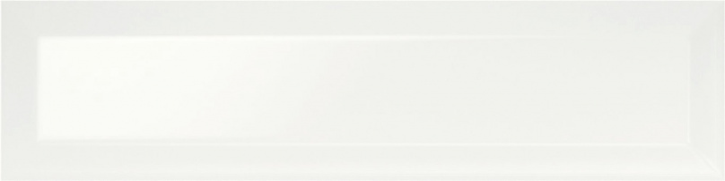 Керамическая плитка Baldocer Kentucky White Gloss, цвет белый, поверхность глянцевая, прямоугольник кабанчик, 75x300