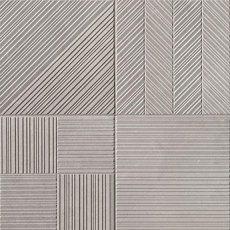 Декоративные элементы Fap Nux Deco Grey, цвет серый, поверхность матовая, квадрат, 300x300