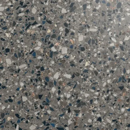 Керамогранит Kutahya Terrazzo Anthracite, цвет серый, поверхность матовая, квадрат, 800x800