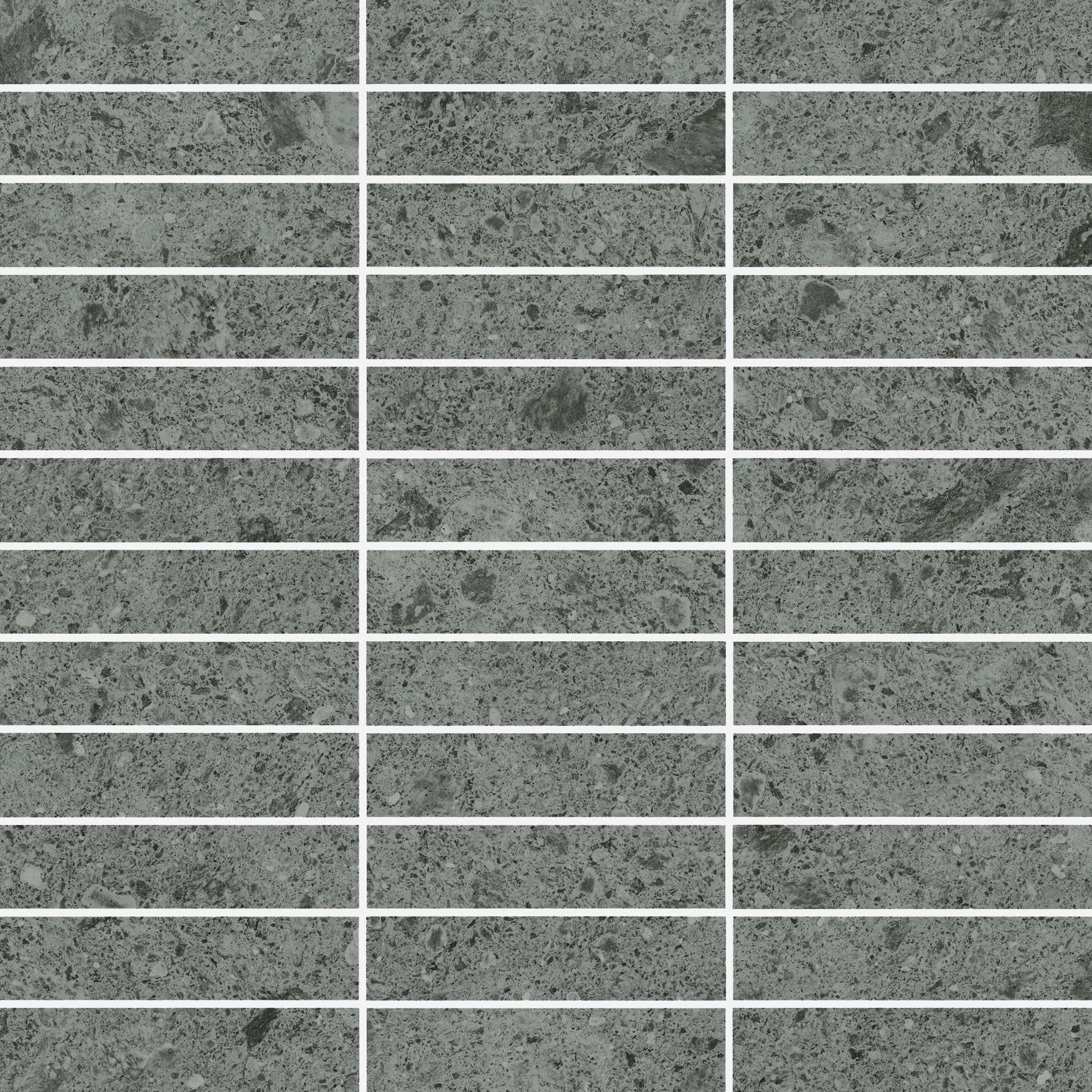 Мозаика Italon Genesis Grey Mosaico Grid 610110000354, цвет серый, поверхность матовая, под кирпич, 300x300