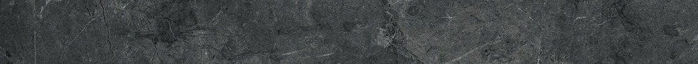 Бордюры ABK Sensi Batt. Pietra Grey Lux Ret 1SL01201, цвет чёрный, поверхность глянцевая, прямоугольник, 55x600