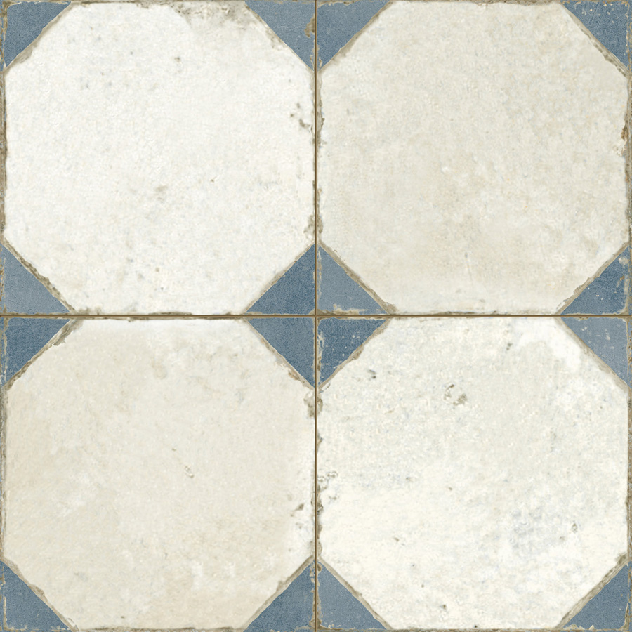 Керамическая плитка Peronda FS Yard Blue 26174, цвет разноцветный, поверхность матовая, квадрат, 450x450